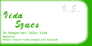 vida szucs business card
